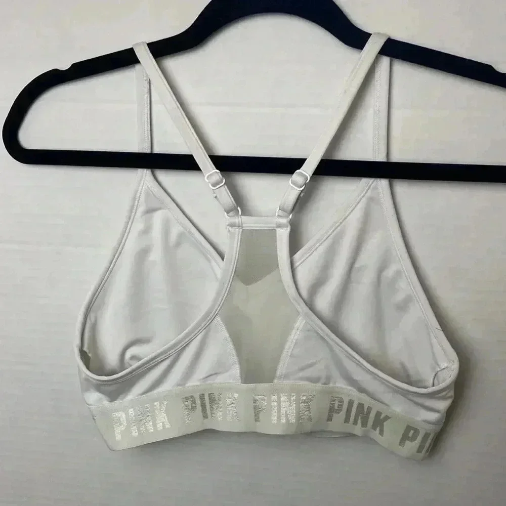 Pink Racerback light impact Sports Bra